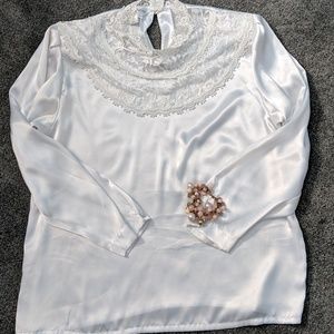 Vintage White Susan Hutton Blouse